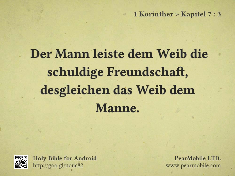 1 Korinther, Kapitel 7:3